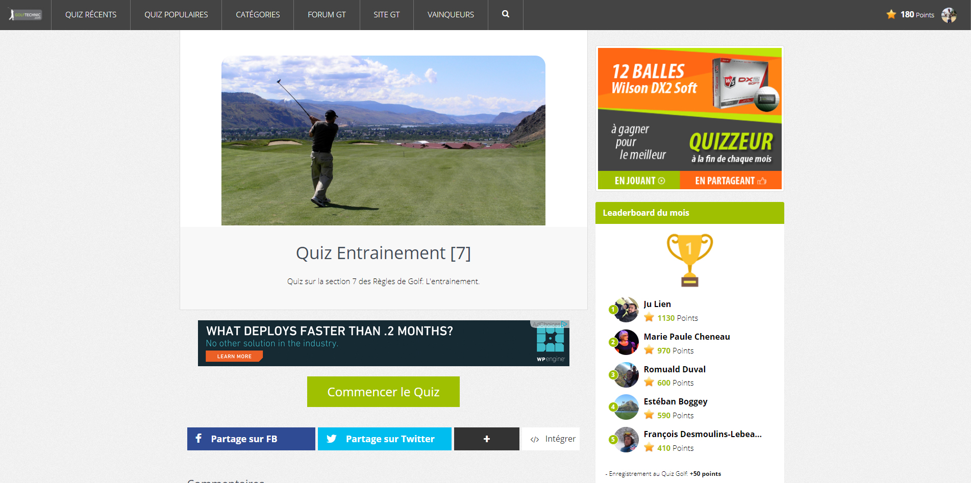 Règles de golf Royal and Ancient