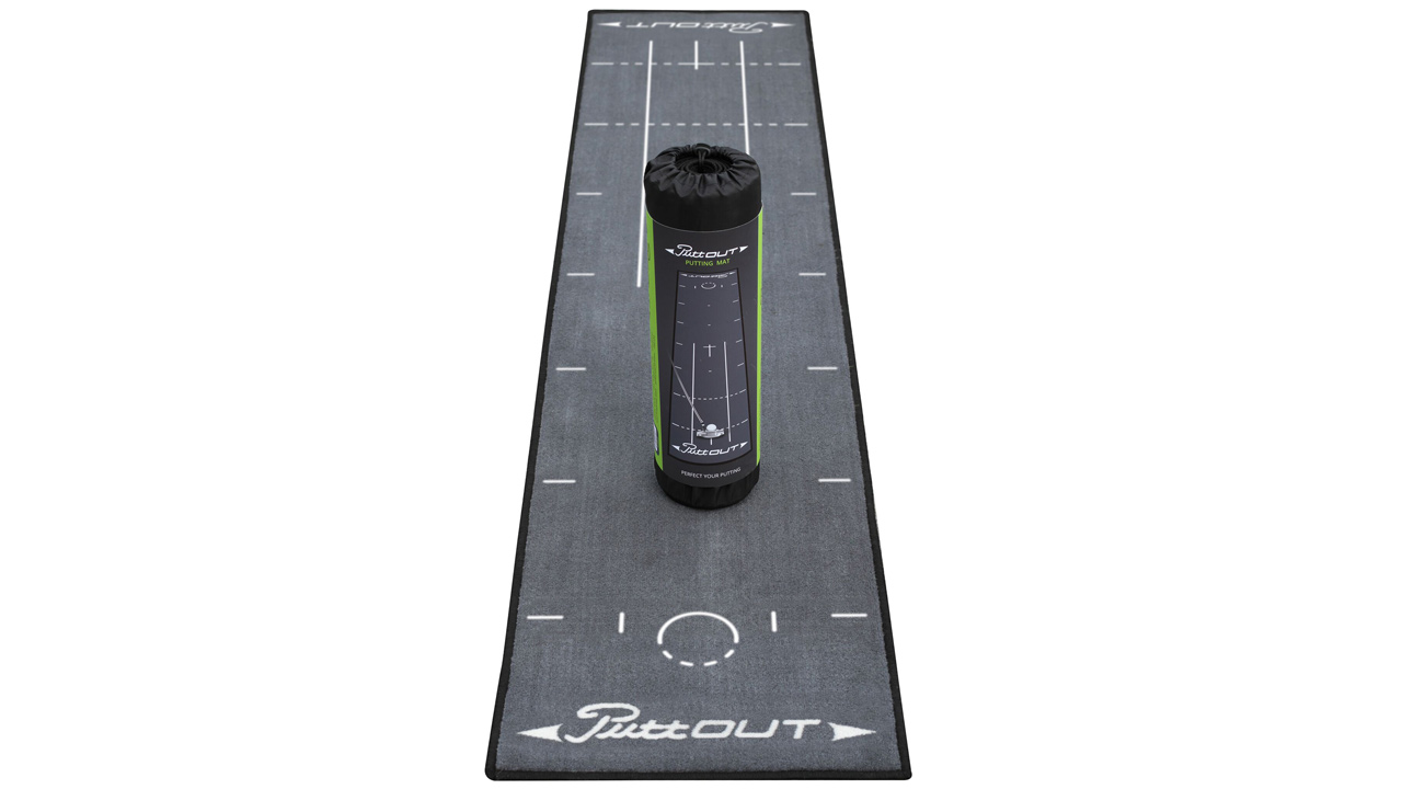 Tapis De Putting PuttOut Pro - Gris - Jusqu'à 6 Pieds - Sac Inclus - Occasion